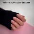 Matte Top Coat "Velour" - Матове верхнє покриття (топ / фініш) для гель-лаку "Велюр", 8мл.
